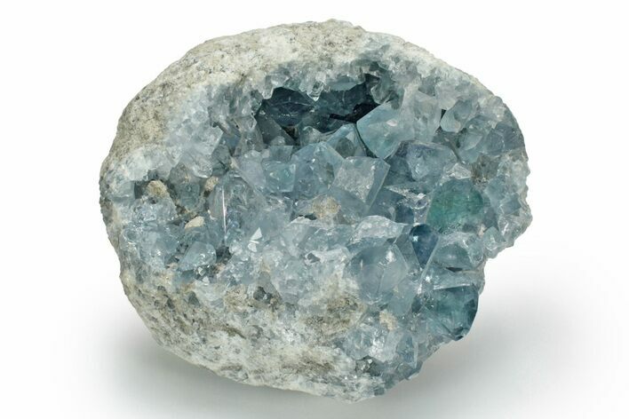 Sparkly Celestine (Celestite) Geode - Madagascar #223701